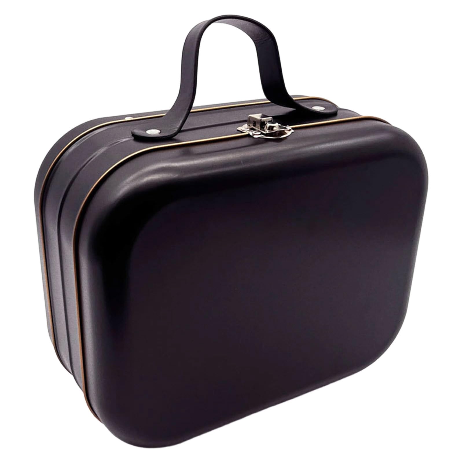 Tsophreniq Multipurpose Tin Organizers Box with Lockable Lid and Ergonomic Handle Tinplate Storage Container for Easy Transport Tin Storage Box Secure Latches