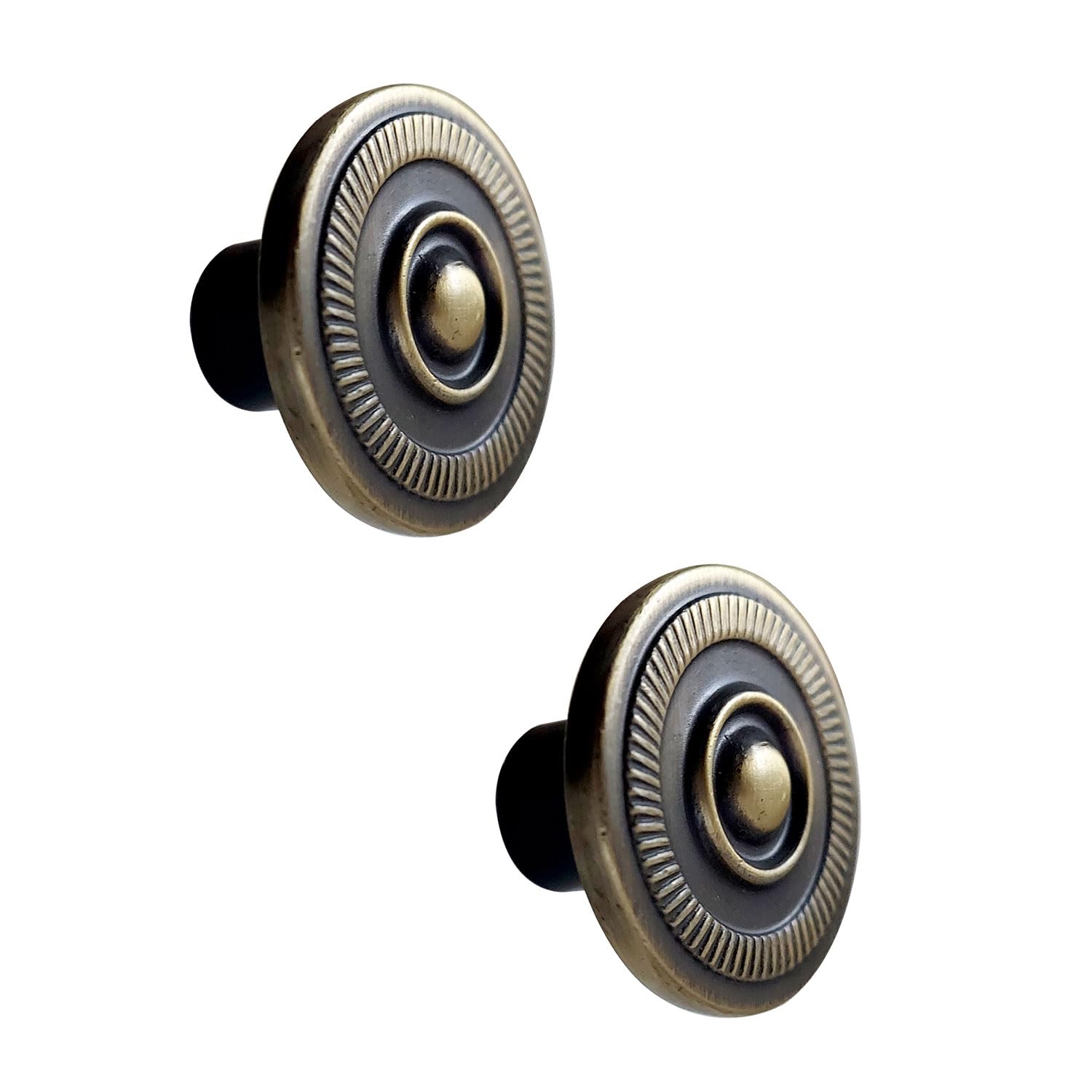 VOLO® Antique Brass Round Cabinet Drawer knobs (Pack of 2 Pcs)-image-13