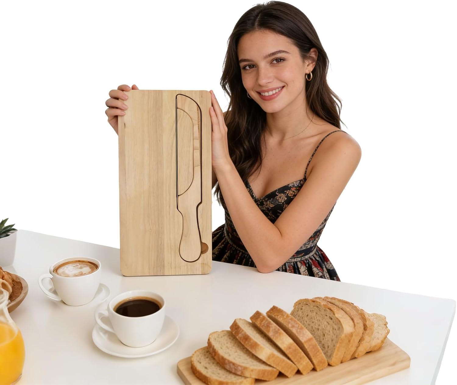 Bread Bow Knife And Board Set | Manual Bread Slicer And Cutter With Matching Crumb Tray & Cutting Board For Homemade Sourdough Bread, French Baguettes, Bagels | Stainless Steel Bow Knife, 40CM Length