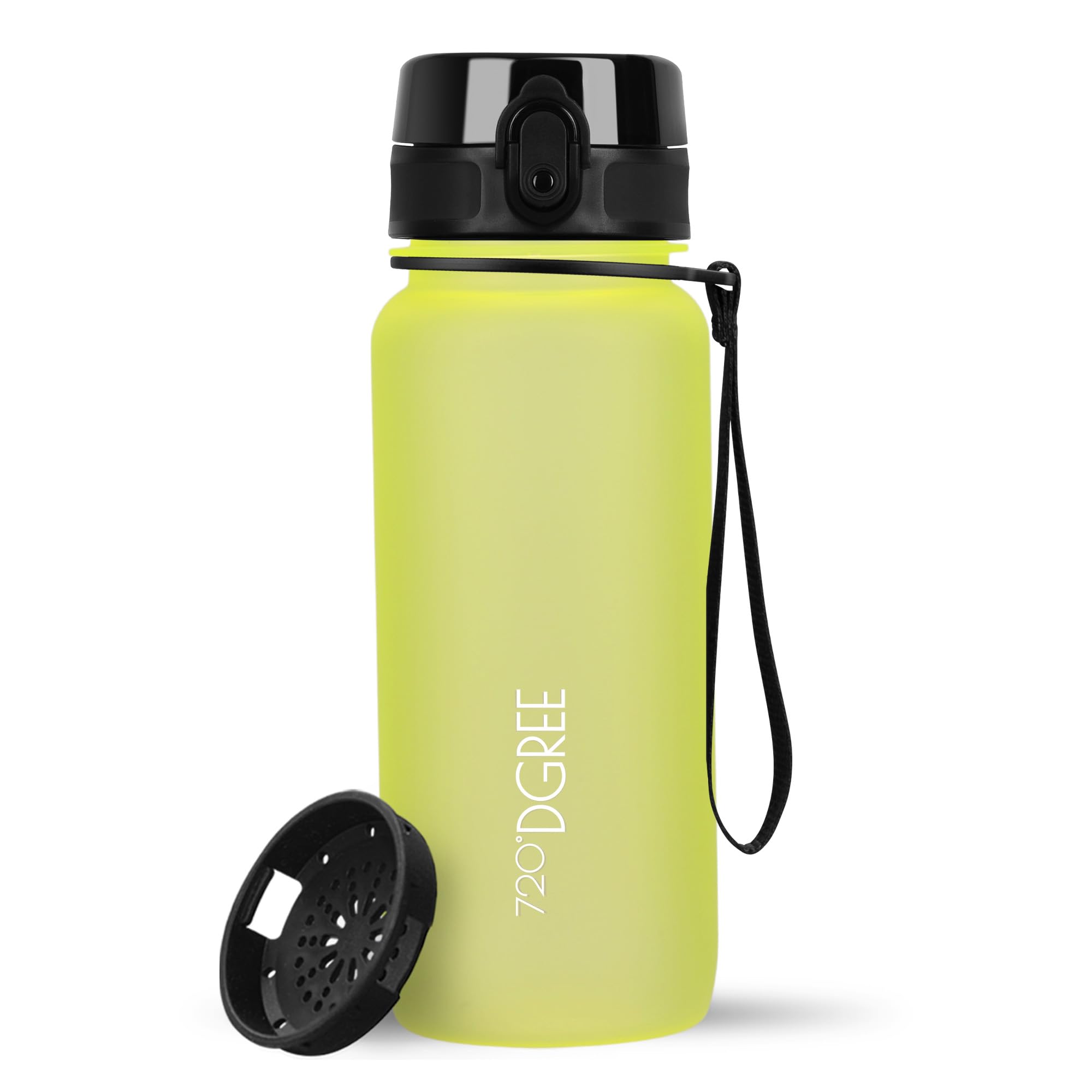 720°DGREE Botella uberBottle + colador – 350 ml, 500 ml, 650 ml, 1000 ml, 1,5 l, 2 l – Sin BPA – Botella de agua para deportes, escuela, niños, fitness, gimnasio, bicicleta, exterior – ligera — view 58