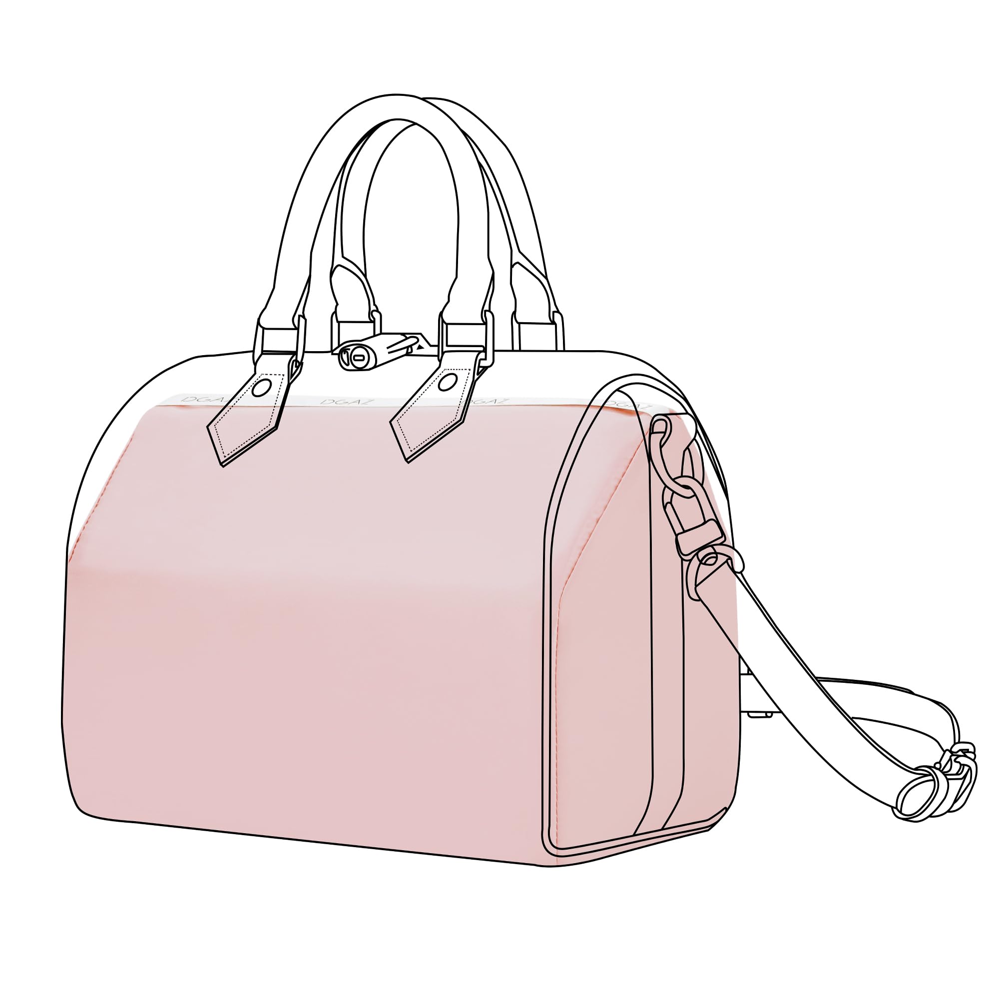 DGAZ Purse Pillow Shaper Insert for LV Speedy 16/New16/20/25/30/35/40/45 Bags, Silky Pillow Shaper for Luxury Handbags(Pink,30)