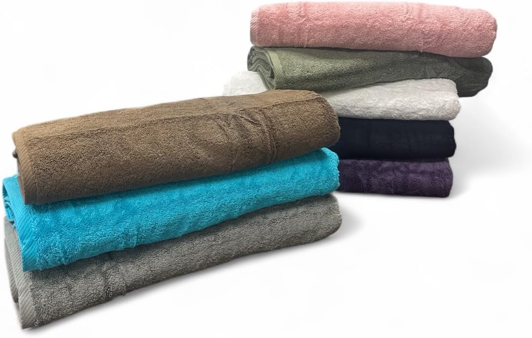 sheetsnthings Oversized Ivory Bath Sheet Towel 40x80 inches-100% Turkish Cotton, Luxury & Absorbent, Soft & Quick-Dry, Premium Spa & Bathroom Towel