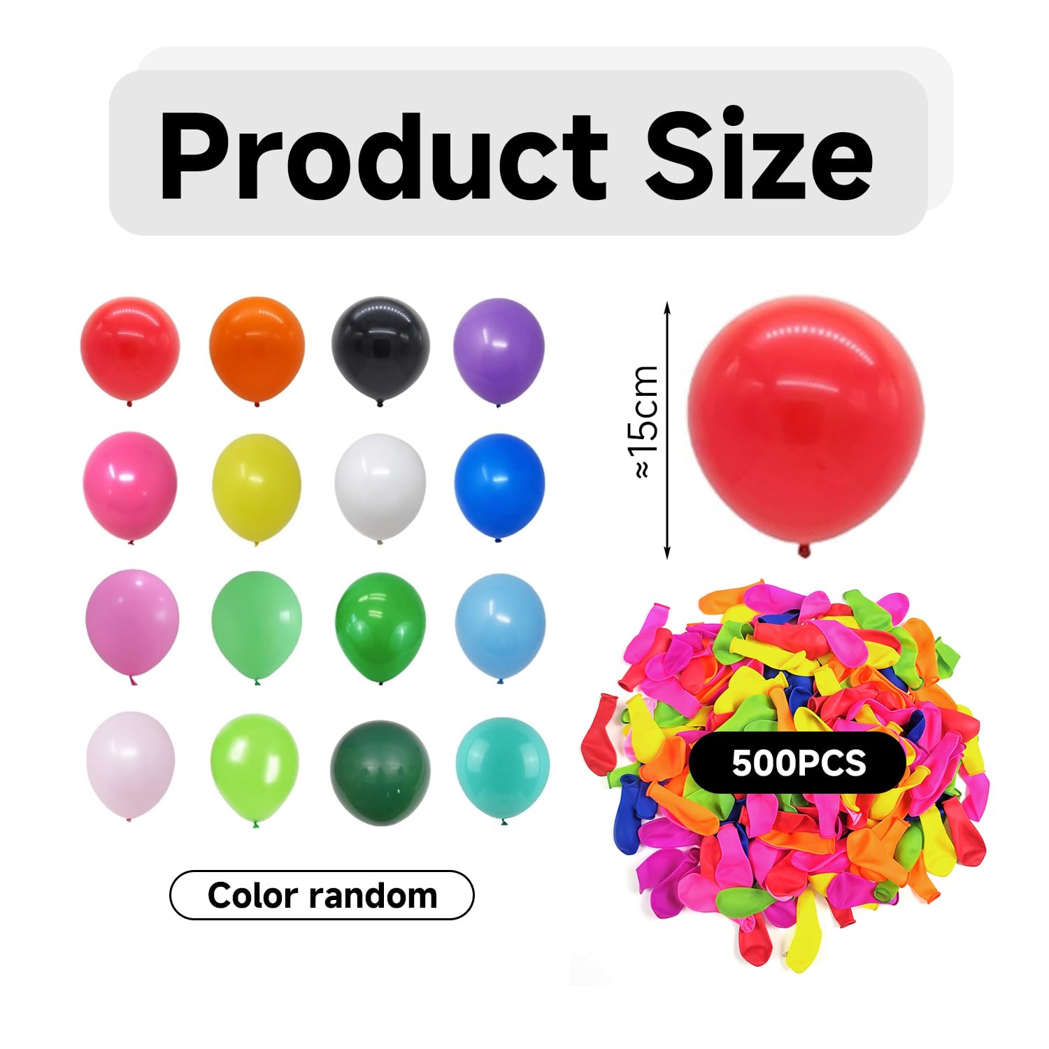 Image secondaire de EHDWXVZM 500 Ballons Colorés, Mini Ballons en Latex, Ballons Remplis d'eau, Jouets De Plage, Fournitures De Fête.