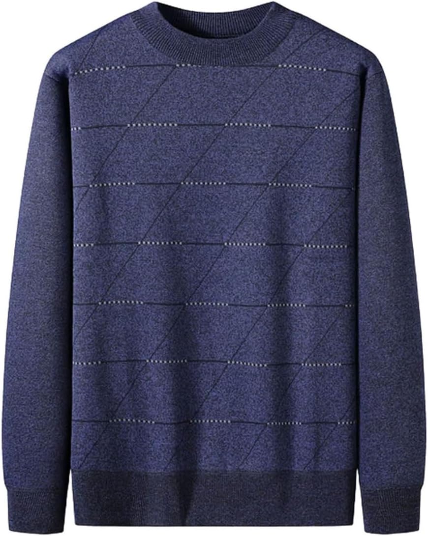 Men Thicken Warm Pullover Winter Coat Knitwear Sweater Jumper T-Shirt Tops Round Neck Fashion Jacket