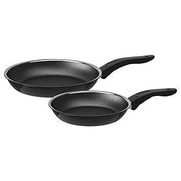 Digital Shoppy Frying Pan, Set of 2, Black