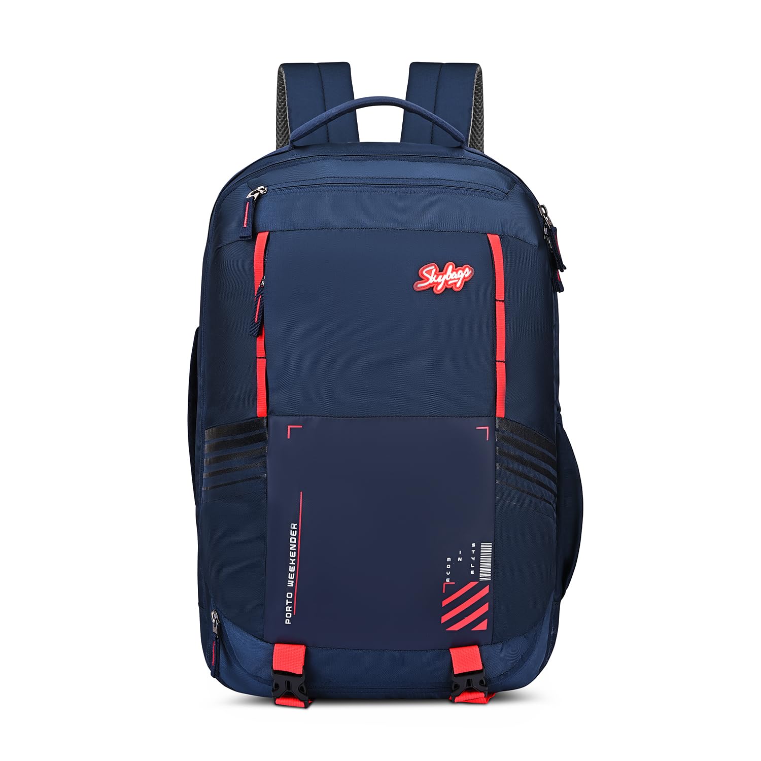 Skybags Porto Spacious 40L Weekender Backpack, 2 Compartments, Black-Blue — Amazon image 10