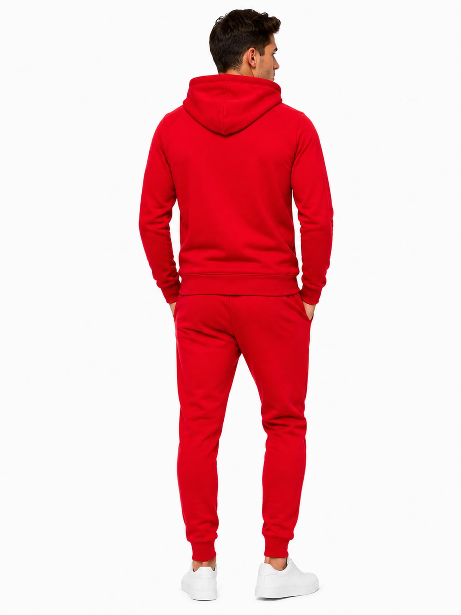 Violento Jogginganzug | Herren | Männer | Trainingsanzug | Tracksuit | Uni Colour | Sportanzug | Fitness 586 Basics Baumwolle | Homewear Präsentationsanzug