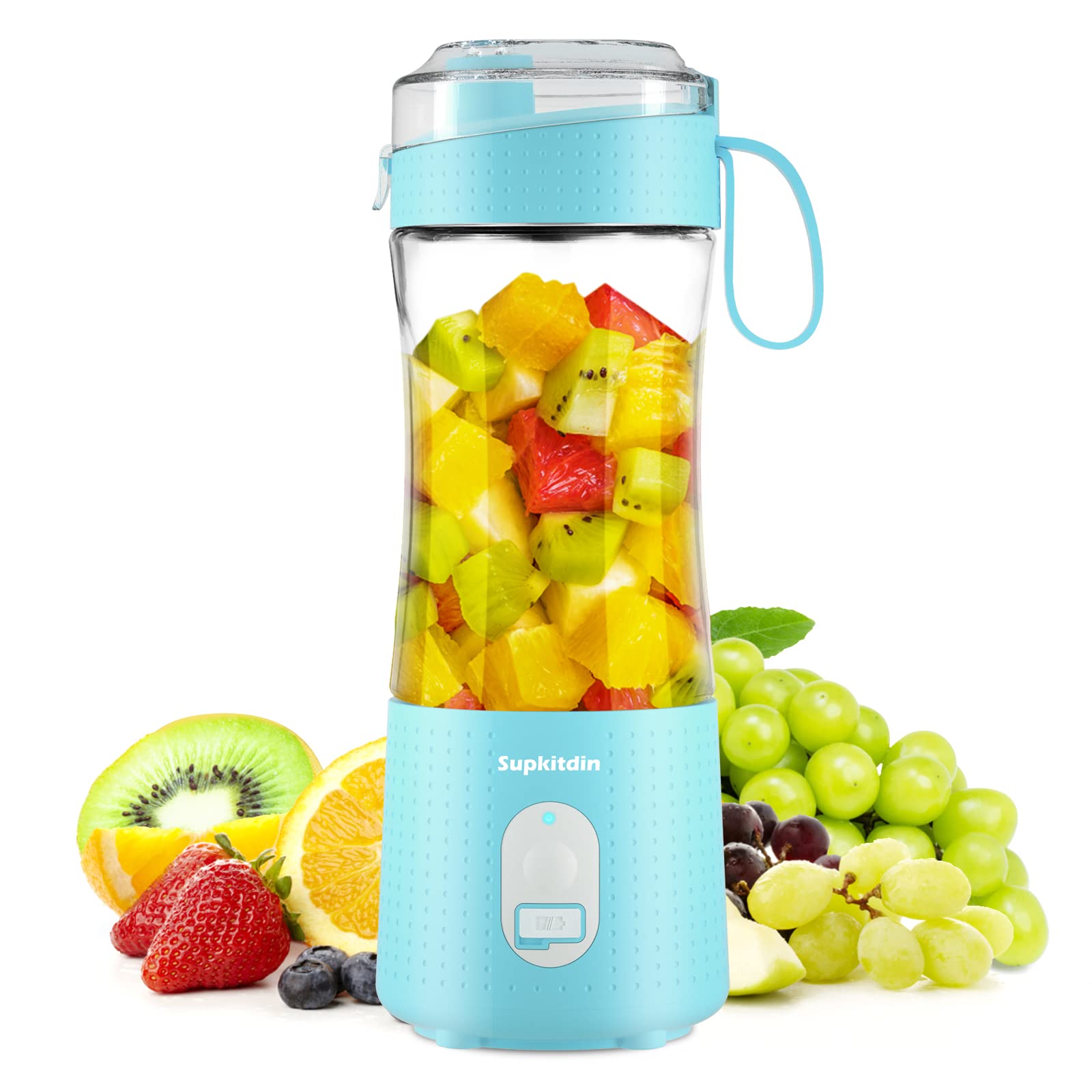 Portable Blender USB Rechargeable, Personal Size Blender for Shakes and Smoothies, Mini Smoothie Blender with 6 Ultra-shar...