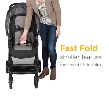 Safety 1st Smooth Ride Travel System, Black Cherry & onBoard 35 LT Adjustable Infant Car Seat Base