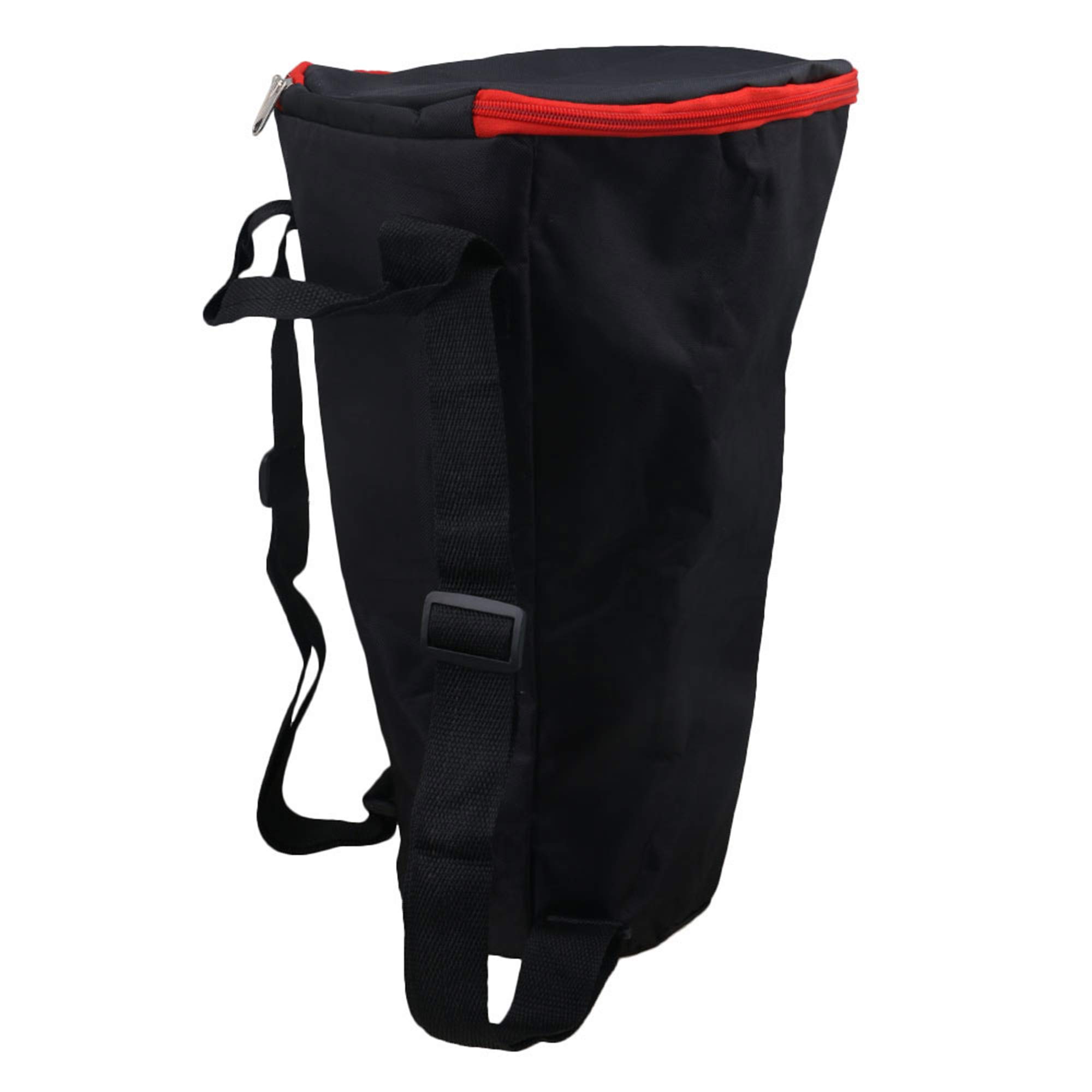 RDEXP Housse de transport souple en nylon noir imperméable avec fermeture éclair et bretelles renforcées pour percussion de batterie africaine de 30,5 cm