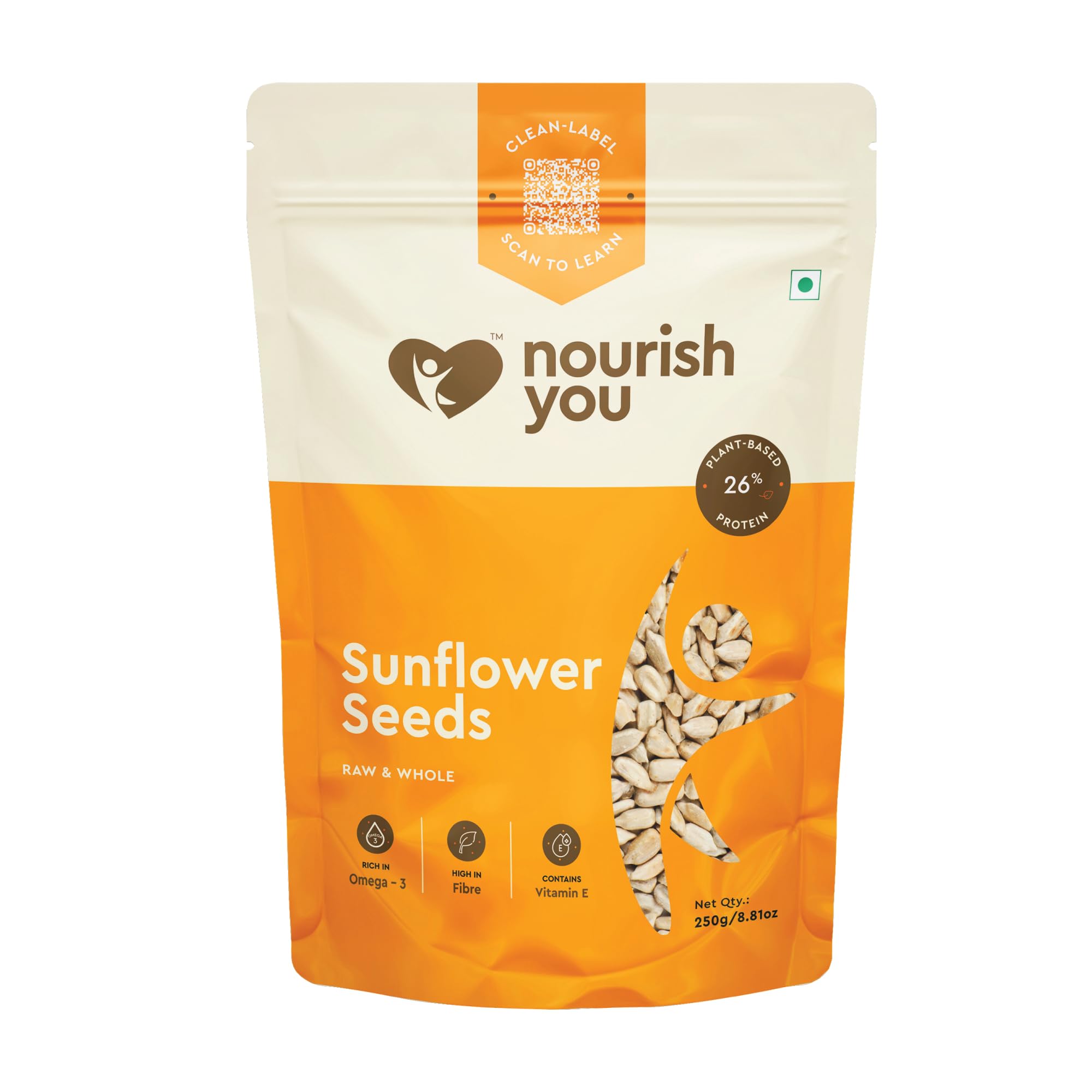 Nourish You Raw sunflower seeds 250 gm - Raw Sunflower Seeds for Eating | Diet Food | Healthy Snack | suryaful seeds | Weight management | Source of Antioxidants | Fibre rich superfood-image-15