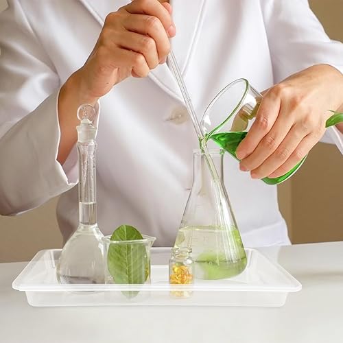 Miniatura 6 de Bandejas de arte de actividad, paquete de 8 bandejas organizadoras de manualidades para pintura, cuentas, limo y juguetes sensoriales, 11 x 8.3 x