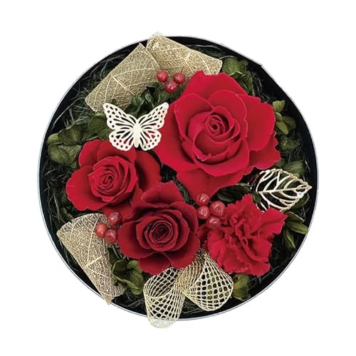 プリザーブドフラワーアレンジ[アムール/レッド]春日部市 シュガーパイン