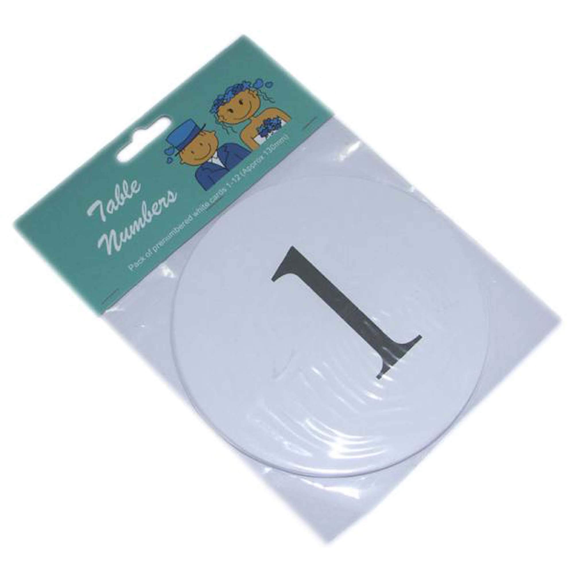 GTR Prestige Giftware Judges Scorecards Numbers 1 to 12 Round White