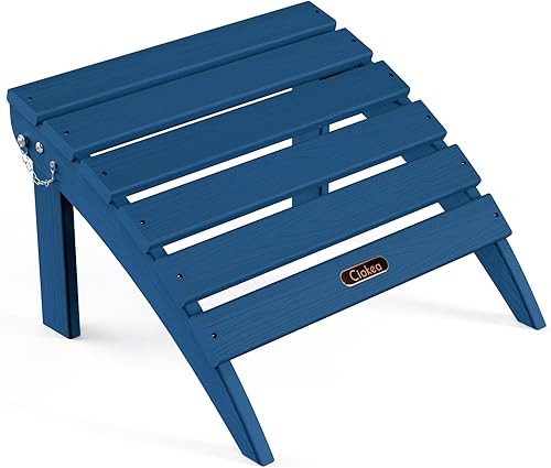 Ciokea Reposapiés plegable de plástico para terraza, patio, al aire libre, junto a la piscina, porche, césped interior