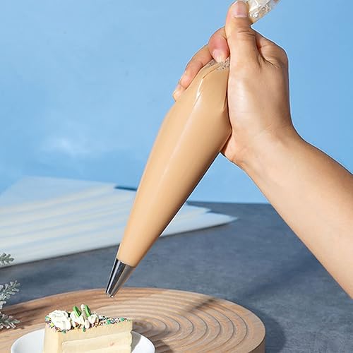 Miniatura 5 de 100 bolsas desechables de pastelería de 12 pulgadas, para decorar pasteles, herramientas de decoración de pasteles, glaseado, crema de fondant,