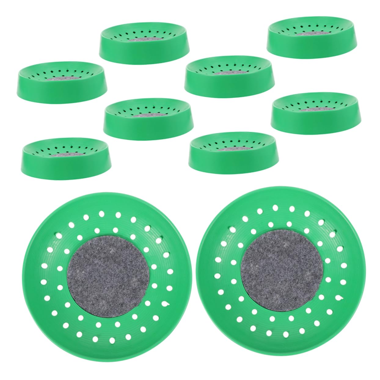 WOONEKY Lot de 10 Nids de Pigeons en Plastique Solide Nids D'œufs pour Reproduction Taille Adaptée Confortable pour Élevage Domestique et Animalerie