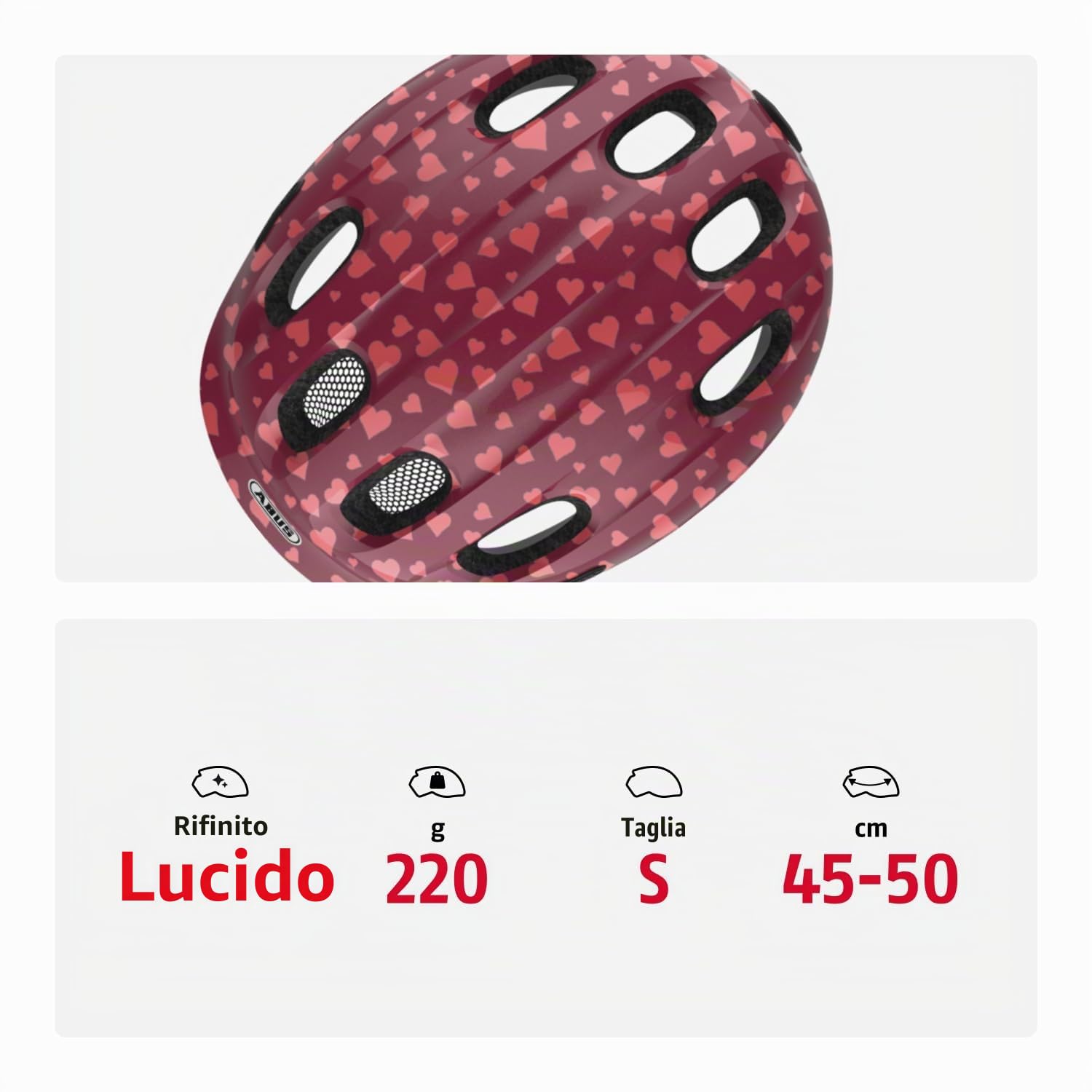 ABUS Casco Smiley 2.0 per bambini - Robusto casco da bici per bambini e bambine