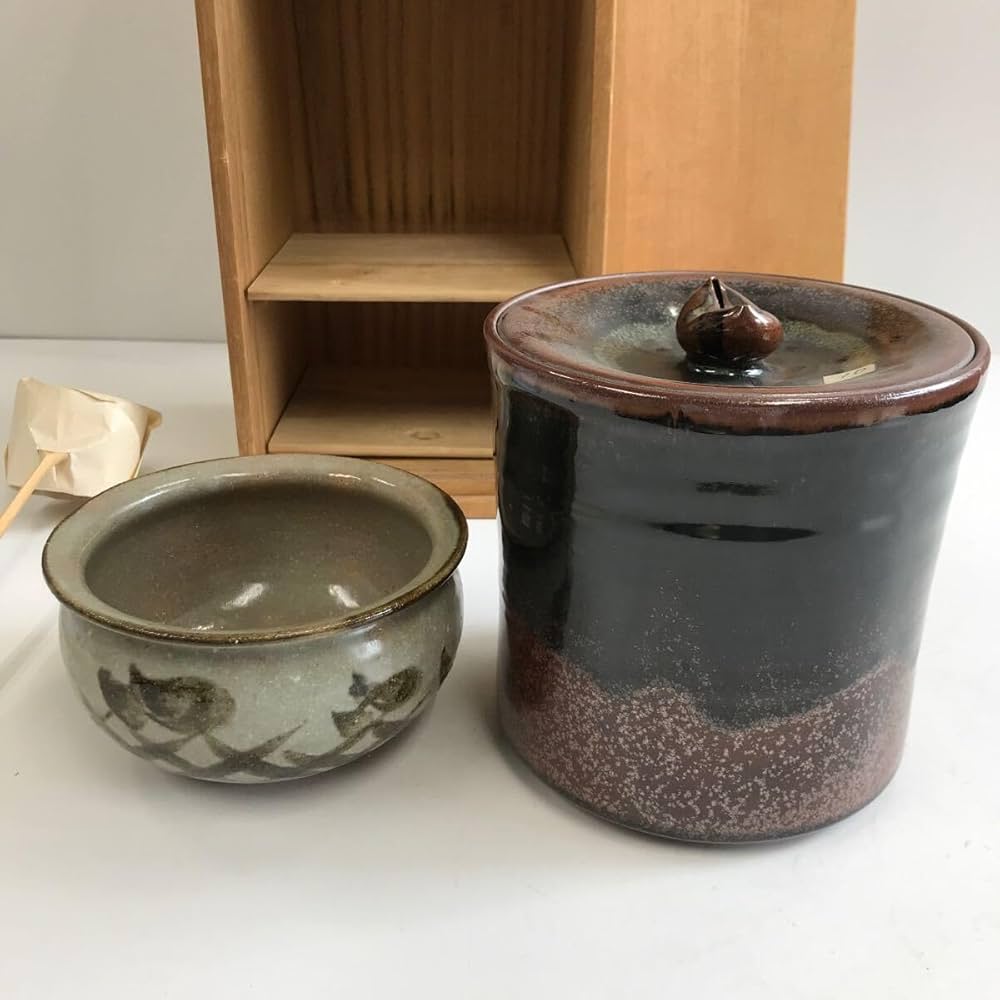 Amazon.co.jp: 茶道具セット 短冊箱 茶碗 茶杓 棗 水差し 柄杓