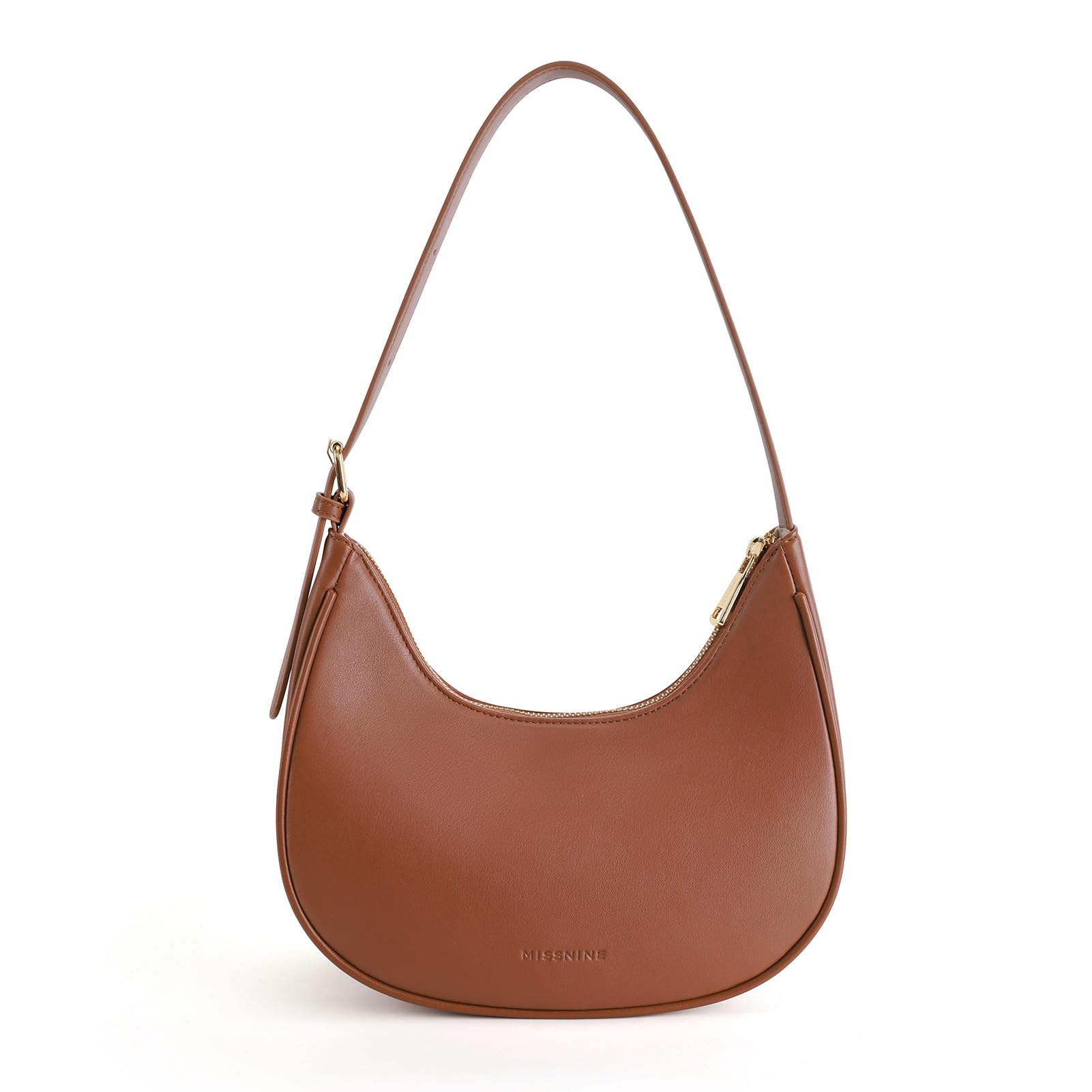 Missnine Shoulder Bag Purses for Women Small Handbags Mini Clutch Purse with Adjustable Strap Trendy Hobo Underarm Crescent