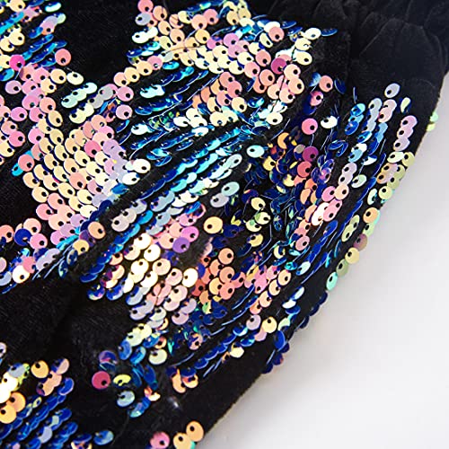 Men Fashionable Floral Pattern Sequins Two Pieces Set Suits3