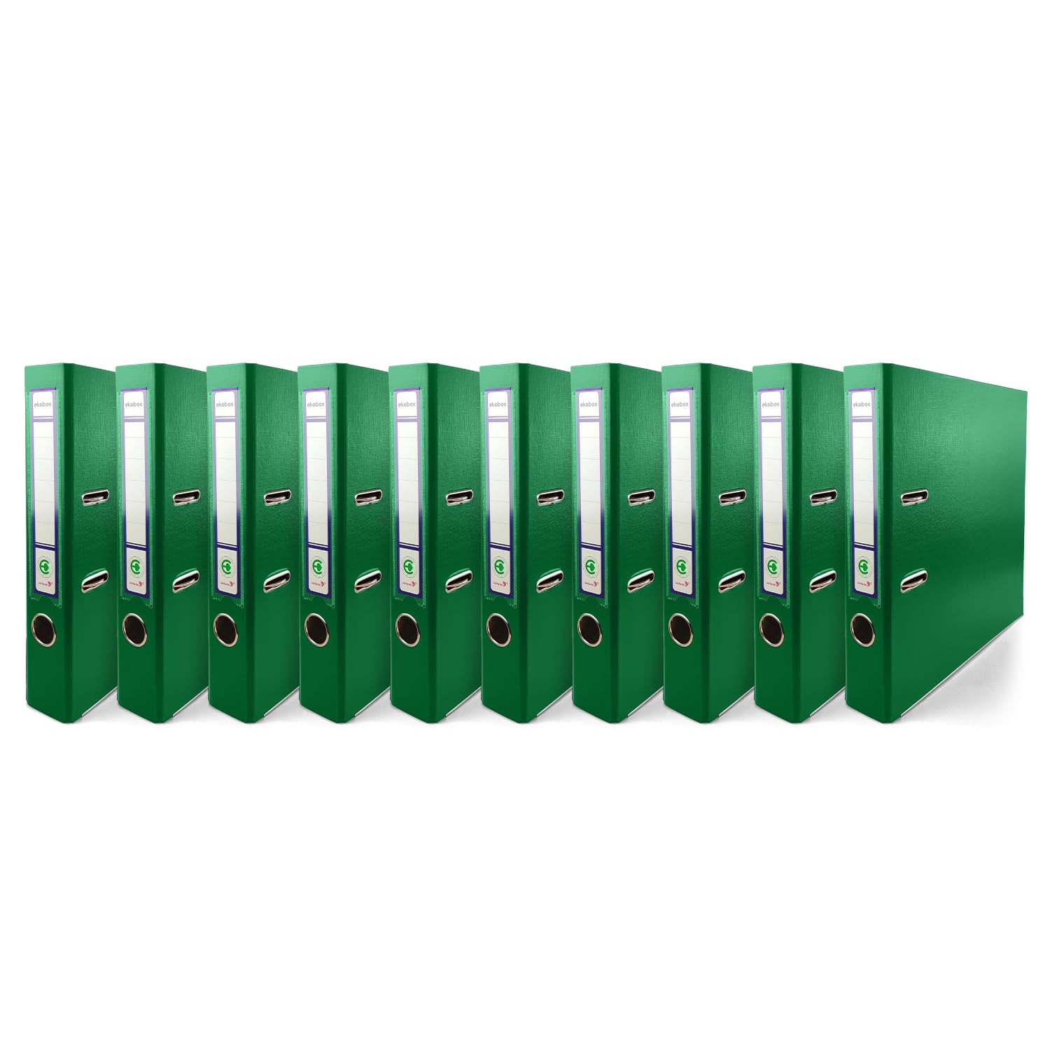 Netuno 10 Binder Green A4 Spine 5 cm 1.97 in Extra Wide Cardboard File Organizer for Office School Desk Storage documents Strong Stable Large Capacity Practical โ image 1