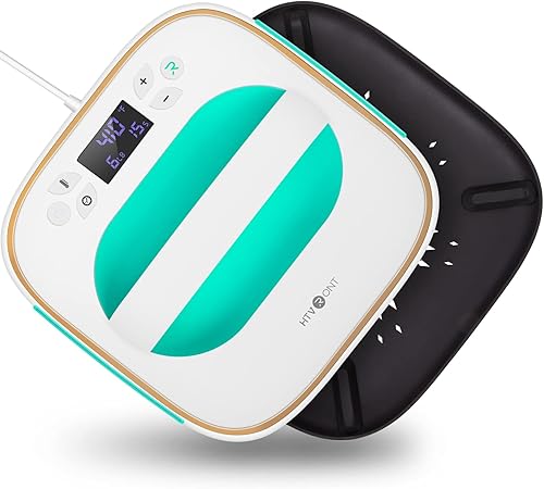 HTVRONT Máquina de prensa de calor para camisetas, prensa de calor portátil de 10 x 10 pulgadas, prensa de hierro para sublimación y máquina de