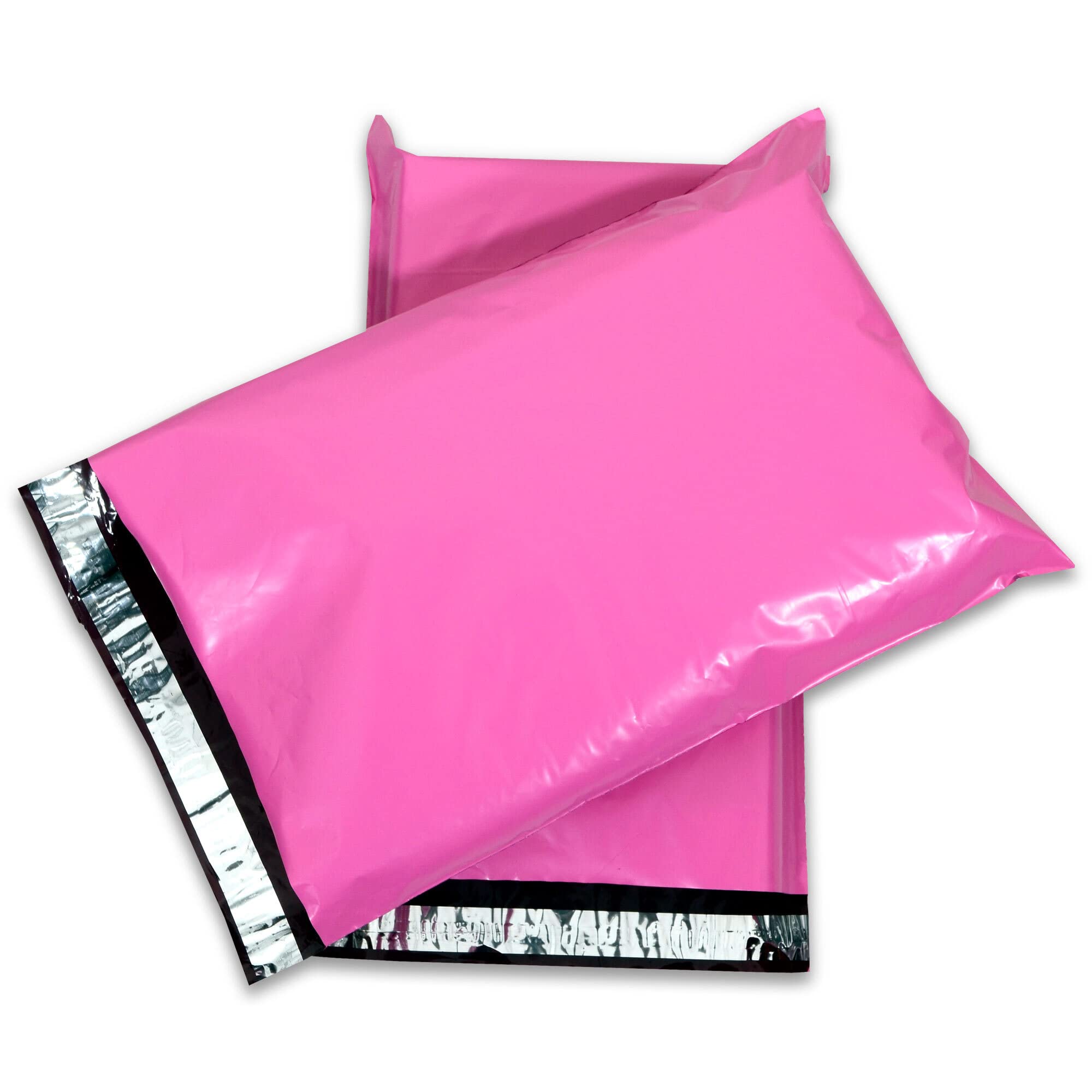 Everest 12x14 inches Pack Of 100 pcs Pink Without POD Courier Bags/Pouches/Covers/Mailing Bags 55 Micron 12 x 14 inches bags-image-0