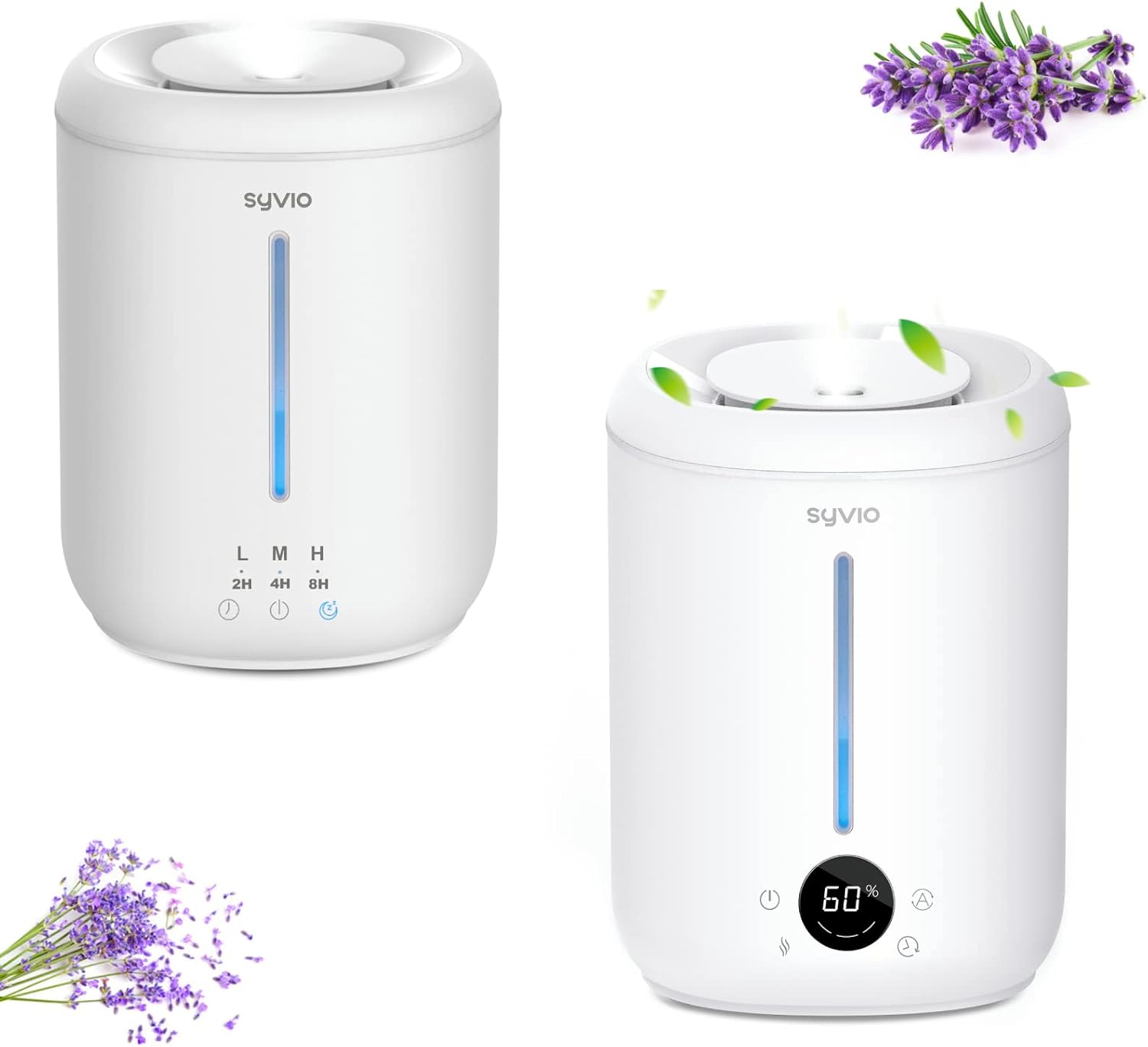 Syvio Humidifiers for Bedroom Large Room, Smart Auto