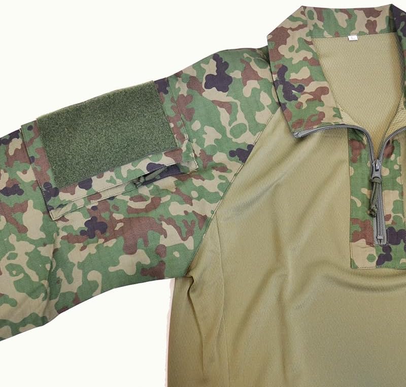ハンドメイド 陸自迷彩コンバットシャツ 上下セット Mサイズ相当