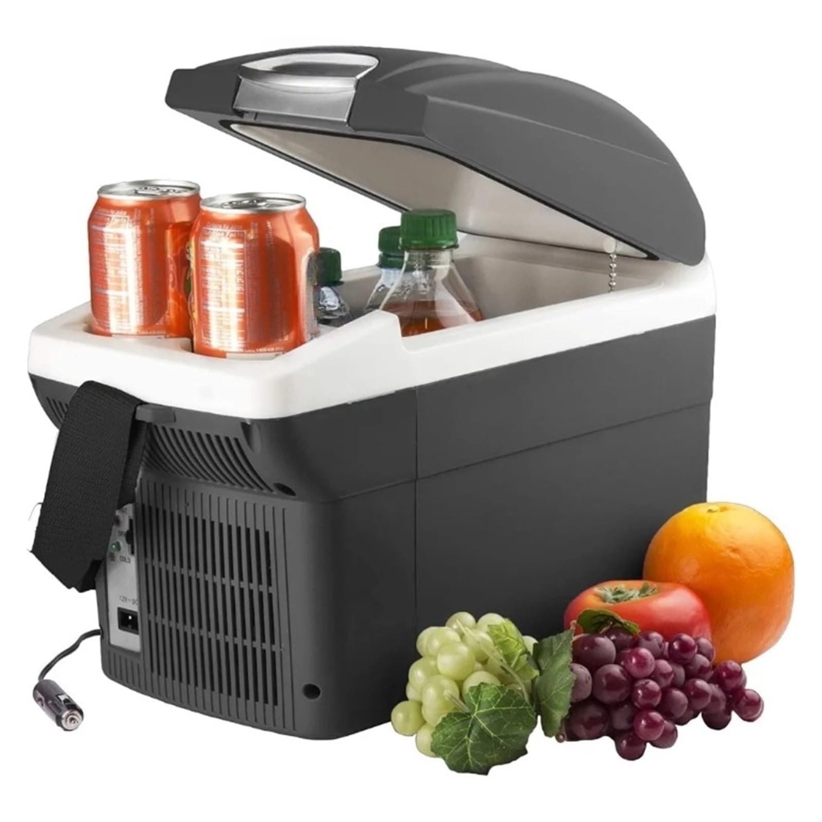 Refrigerador termoeléctrico Personal de 12 V y 6 Cuartos de galón, Capacidad de 6 litros, portátil, con 12/24 V CC, pequeño for Coche y Caravana.