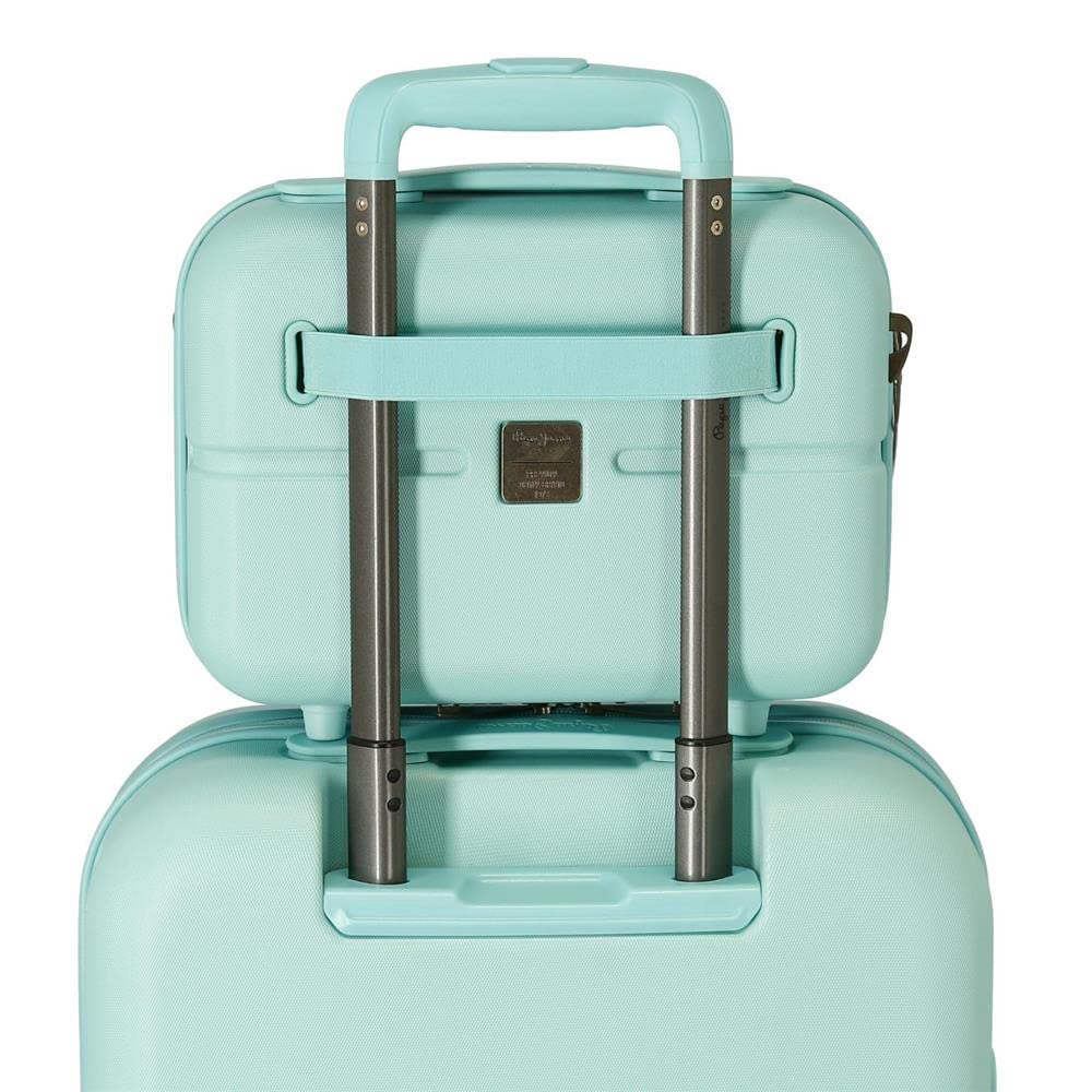 Pepe Jeans Nerea Borsa da toilette adattabile con tracolla blu 29x21x15 cm ABS rigido 9,14 l 2,52 kg