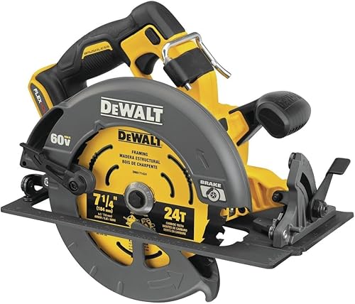 Dewalt DCS578BR 60V MAX FLEXVOLT Sierra Circular Inalámbrica sin Escobillas de Iones de Litio de 7-14 pulgadas con Freno (Solo Herramienta)