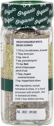 Miniatura 2 de The Spice Hunter Albahaca, orgánico, tarro de 0.3 onzas