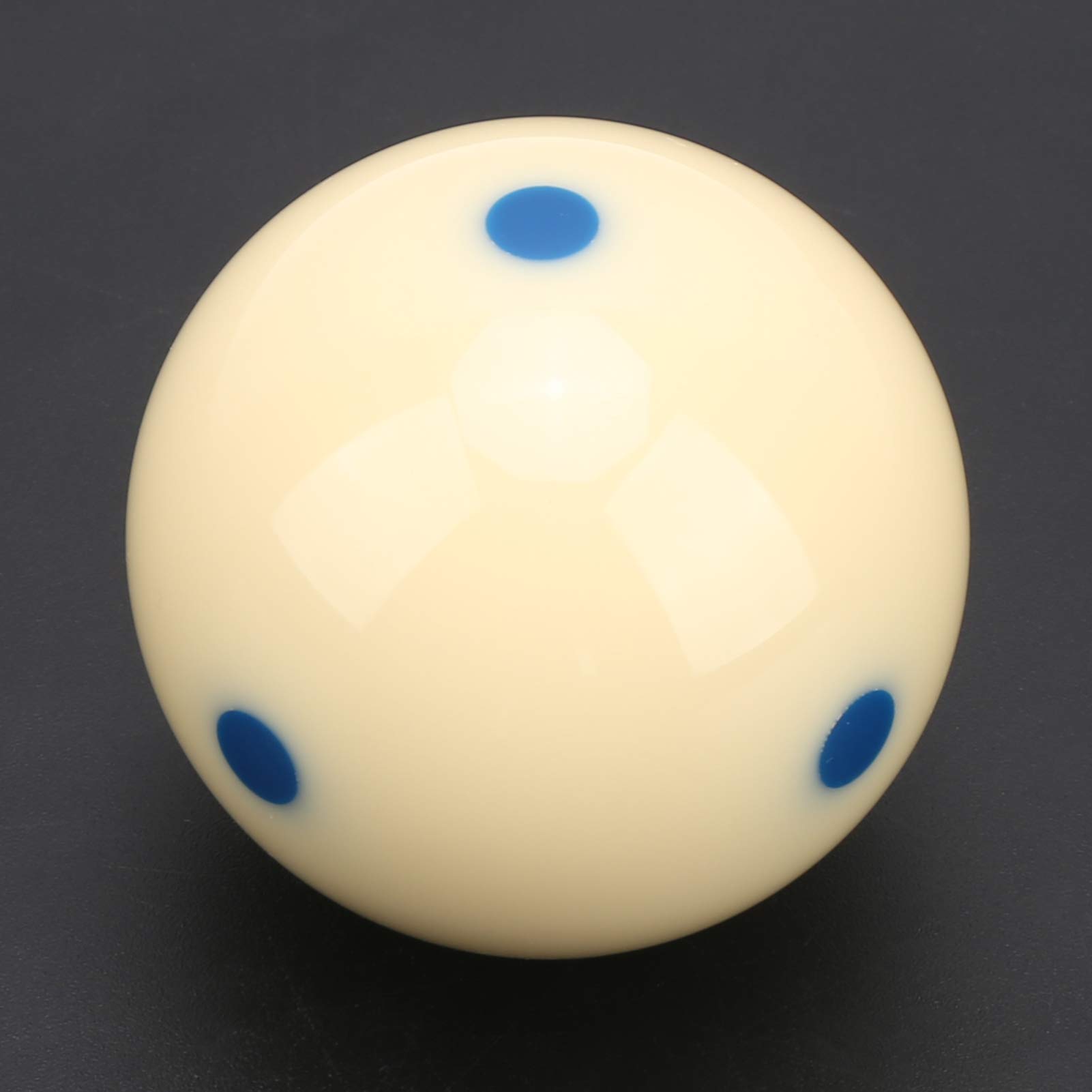 CDQL Biglia da Allenamento per Biliardo con 6 Punti Rossi - Palla da Allenamento Standard per Piscina da 57,2 Mm - Biglia da Allenamento DotSpot - Accessorio da Biliardo (Punto Blu