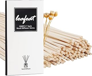 100 Pack Reed Diffuser,7 Inch Aromatherapy Diffuser Sticks-Natural Rattan Wood Reed Diffuser Sticks for Home Office Spa and Bed Room