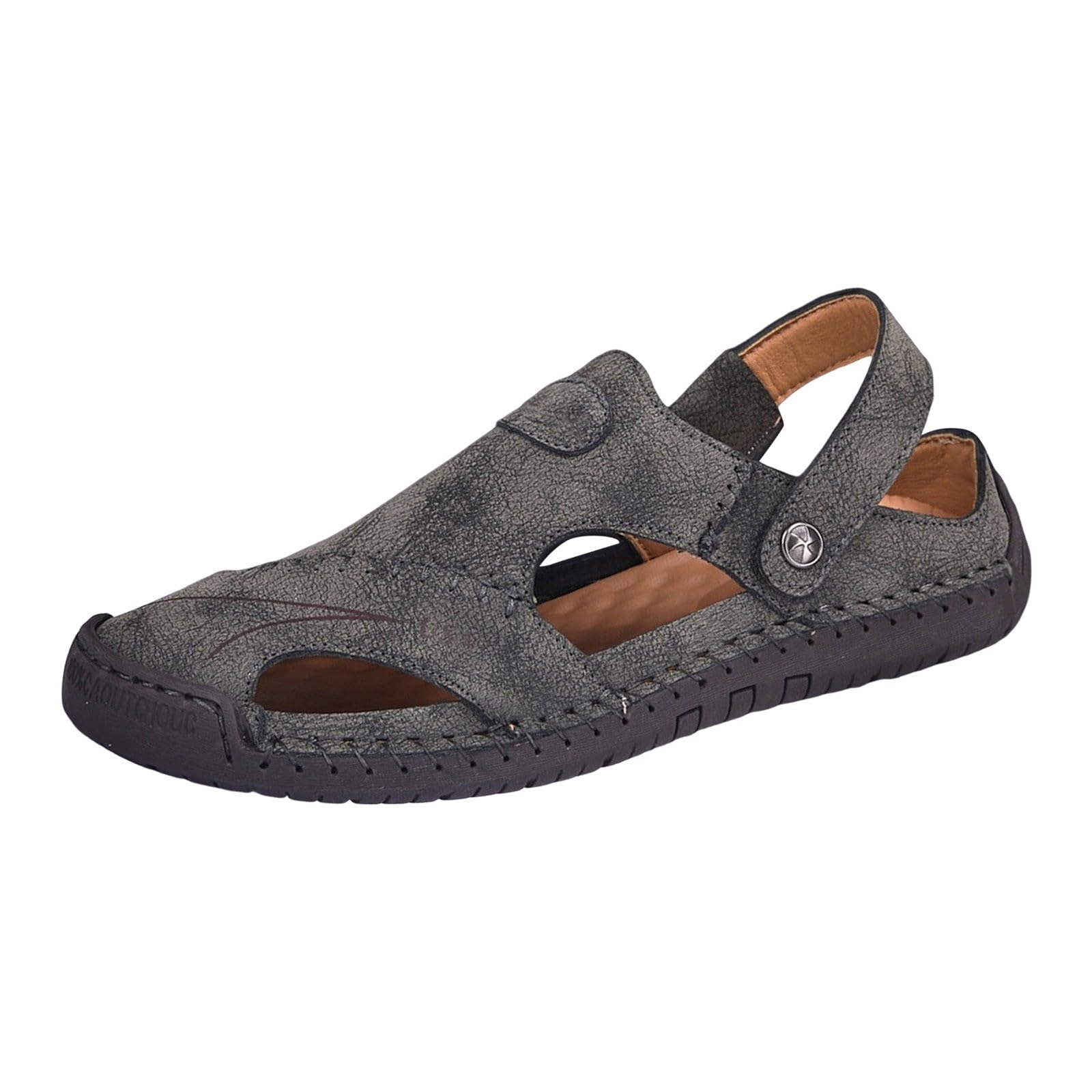 Sandalias Playa Hombre Suela de Goma Malla Transpirable con Bandas Ajustables Senderismo Casual Chanclas Piscina Zapas Calzado Sandalia Antideslizante Comodo para Vacaciones Natacion