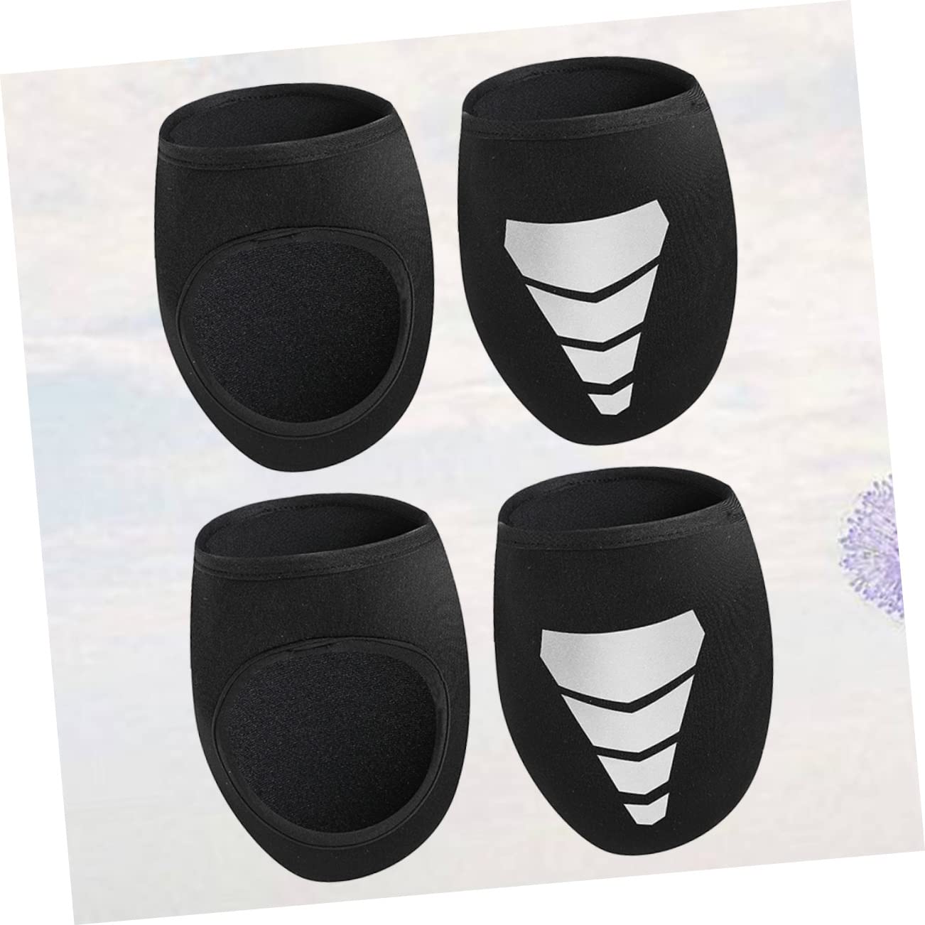 BESPORTBLE 2 Set Di Copriscarpe Antivento Per Ciclismo Copriscarpe Riflettenti Accessorio Per Ciclismo in Neoprene Per Una Guida Sicura 2 Paia*2