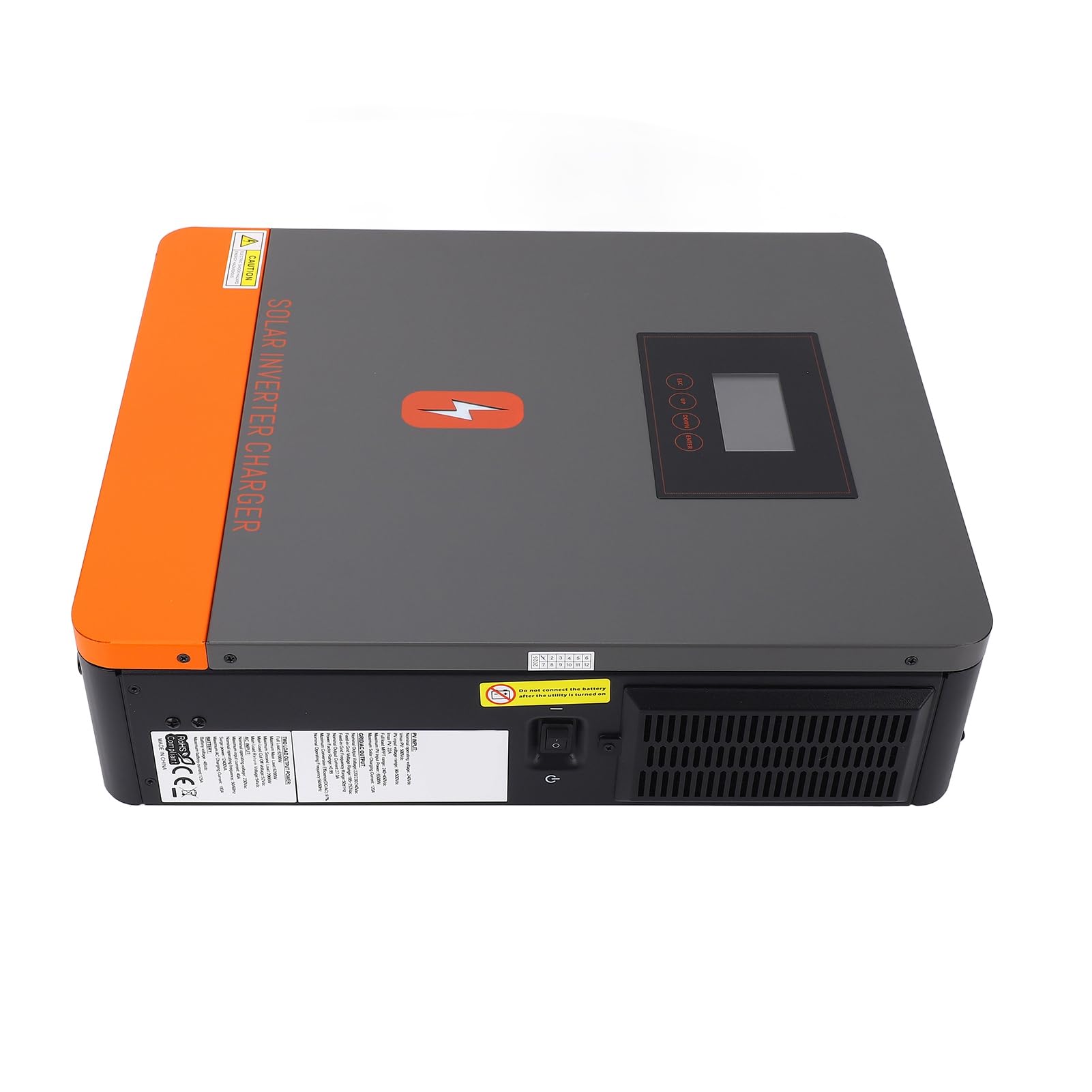 Caricatore Inverter Solare Controller MPPT a Onda Sinusoidale Pura da 6200 W Ad Alta Efficienza per Sistemi Off-grid e Uso Domestico Acciaio Laminato a Freddo