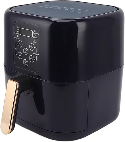 Freidora de aire de 6.8 L, freidora eléctrica de cocina, horno grande antiadherente con pantalla LCD, calefacción de ciclo de 360 grados, horno