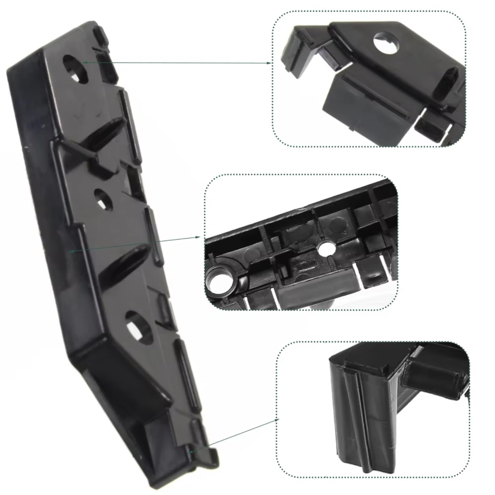 Support Pare-chocs 2pcs Parechocs Avant Pour Support Reteneur DS7Z17C947A DS7Z17C947B Compatible Avec Ford Pour Fusion 2013 2014 2015 2016