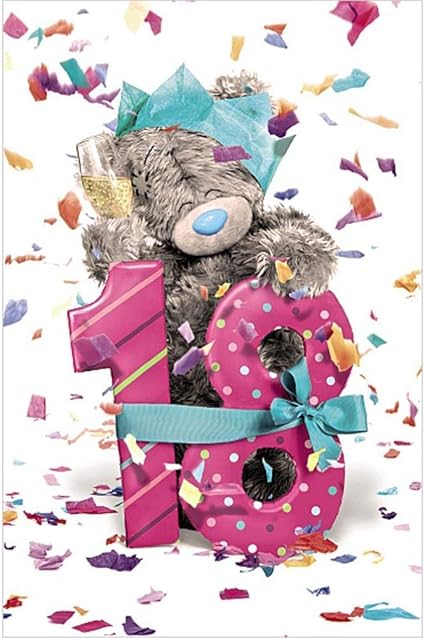 Me To You Bear Me To You 18 Carte D Anniversaire Amazon Fr Fournitures De Bureau