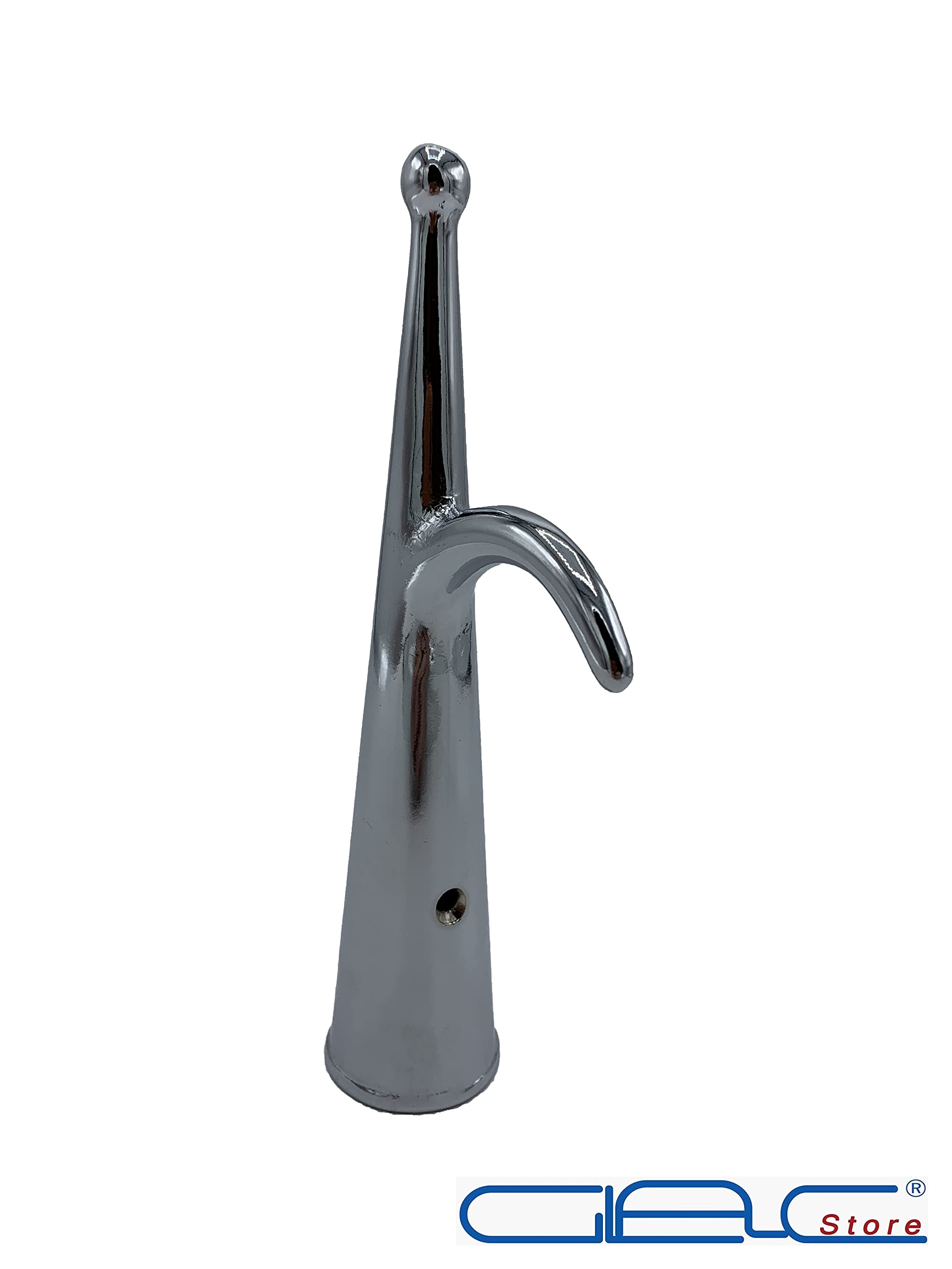 Gancio d’Accosto in Ottone Cromato per Mezzo Marinaio Mezzomarinaio Barche Ormeggio Kayak Yacht Foro Circa 32 mm Lungo 186 mm