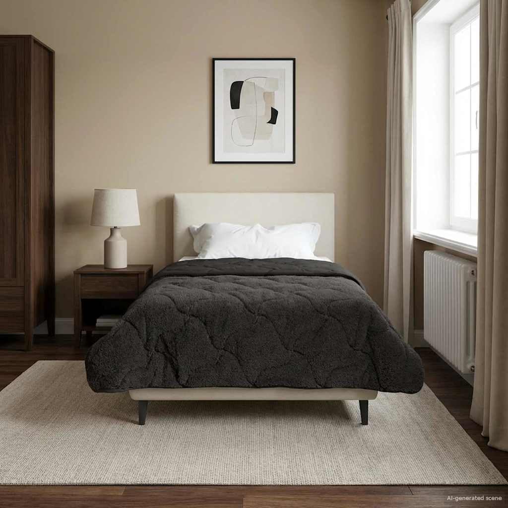 Générique Piumino D'Ete Matelasse Antracite 135 x 200 cm