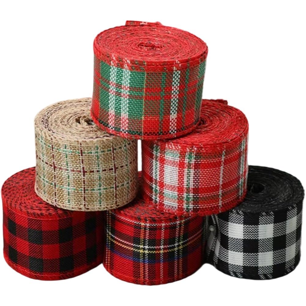 Ruban en toile de jute pour artisanat nœud cadeau fait main et Noël