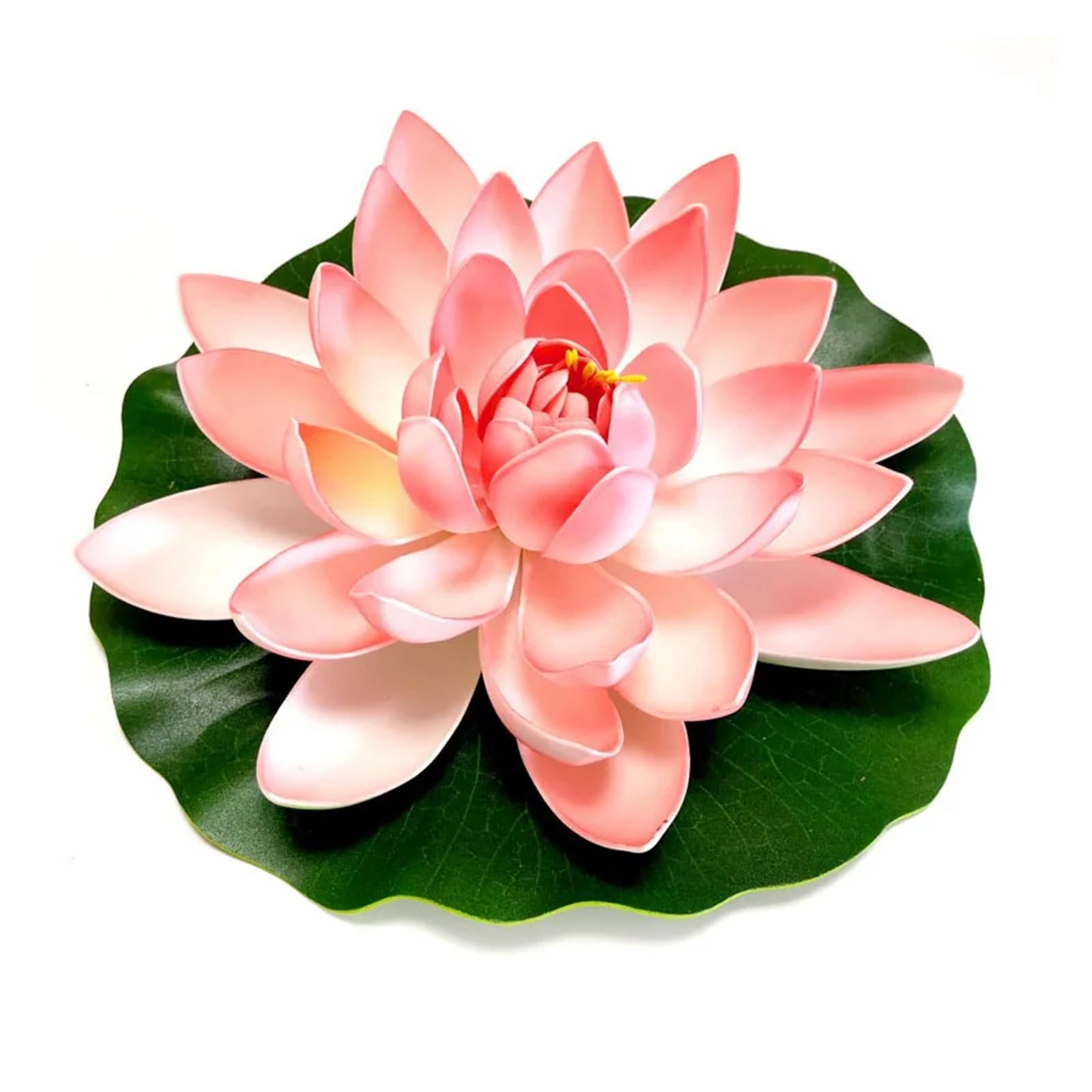 PBWERIGL Artificial Lotus Flower, Floating Artificial Lotus 10-60cm Water Lily(28cm Light Pink)