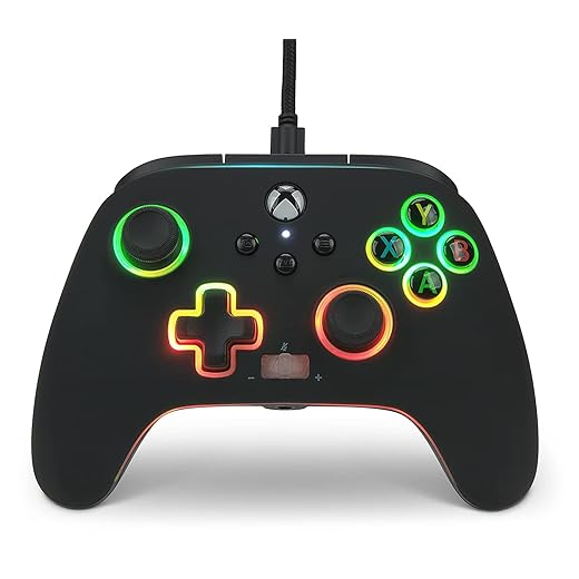 PowerA Spectra Infinity Enhanced Wired Controller for Xbox Series X|S, Gamepad, Wired Video Game Controller, Gaming Controller, Xbox One, Officially Licensed - Xbox Series X