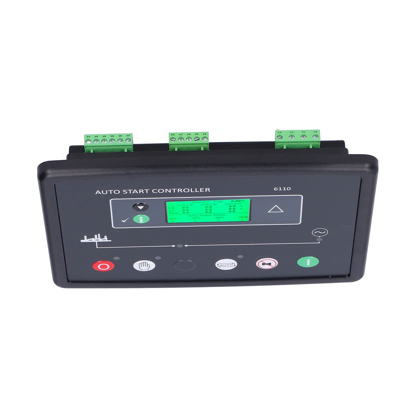 Módulo de Control del Generador Controlador Electrónico con Pantalla LCD para Unidades Individuales Monitoreo del Motor de 8-35 V CC