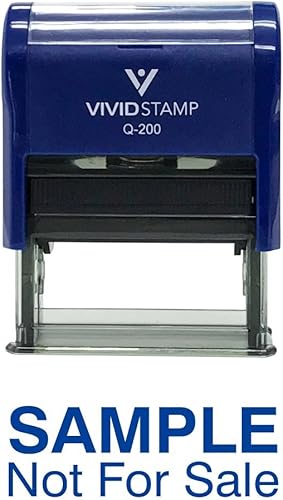 Miniatura 7 de Muestra no para la venta Sellos de goma autoentintados (tinta roja) - mediano