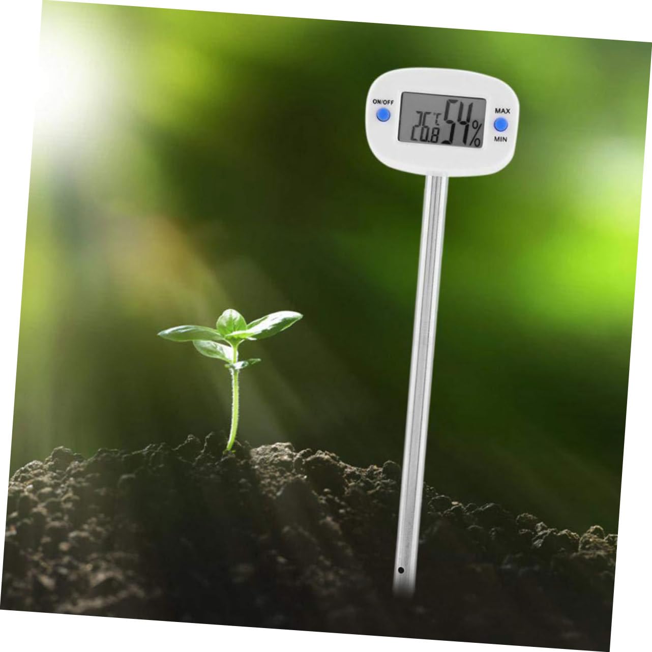 SUPVOX 3 Mini Termometro Per Terreno Ad Ago Misuratore Di Umidità Per Piante Igrometro Strumento Per Testare Il Terreno Non Richiede Batterie.